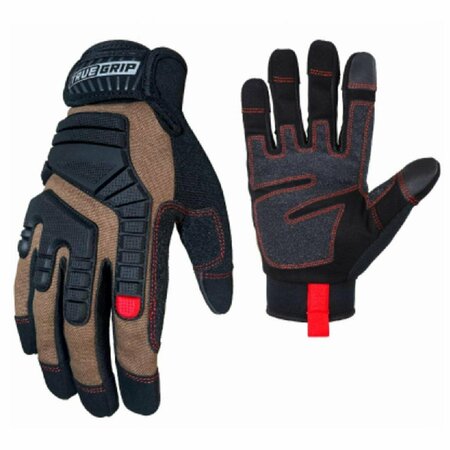 TRUE GRIP Men Duck Canvas Elite Gloves - Medium 103504